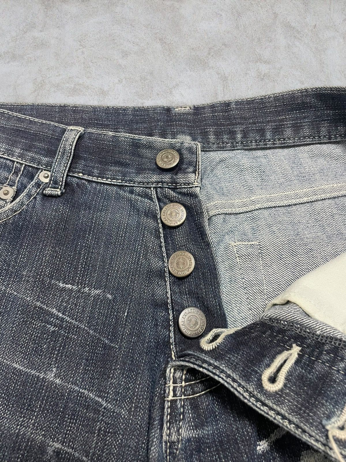 Tornado Mart Vintage Tornado Mart Paint Splatter Button Fly Bootcut Jeans Size US 30 / EU 46 - 13 Thumbnail