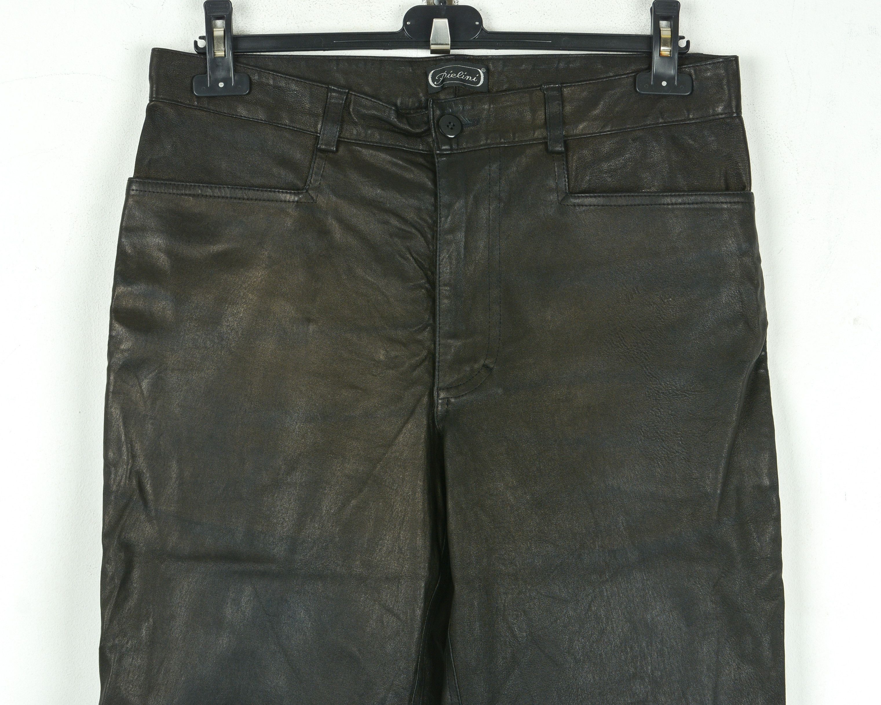 Cowboy Equipment Faux Leather W34 biker EU 50 Pants Straight Trousers Moto Size US 34 / EU 50 - 8 Thumbnail