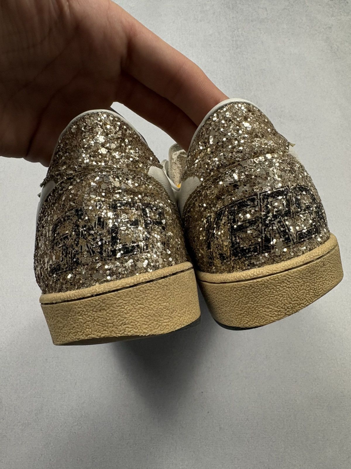 Golden Goose Golden Goose Ball Star Glitter Back Low Top Sneakers EU 42 Size US 9 / EU 42 - 6 Thumbnail
