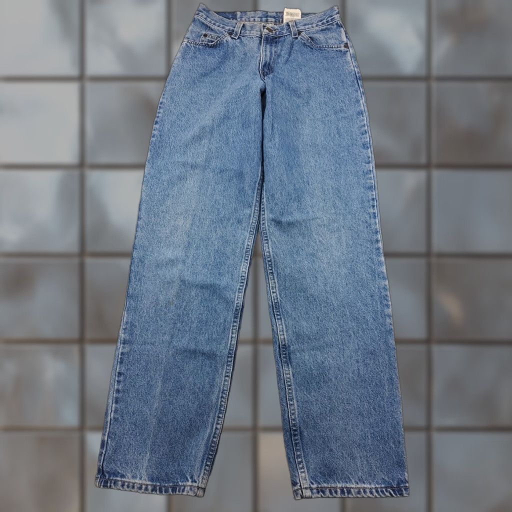 Denime VINTAGE Brittania Denim Jeans Pants Mens 29x32 Blue 90s 80s Relaxed Fit Jeans Pants Mens Blue Denim 1990s Brittania New Wave Casual Size US 29 - 1 Thumbnail