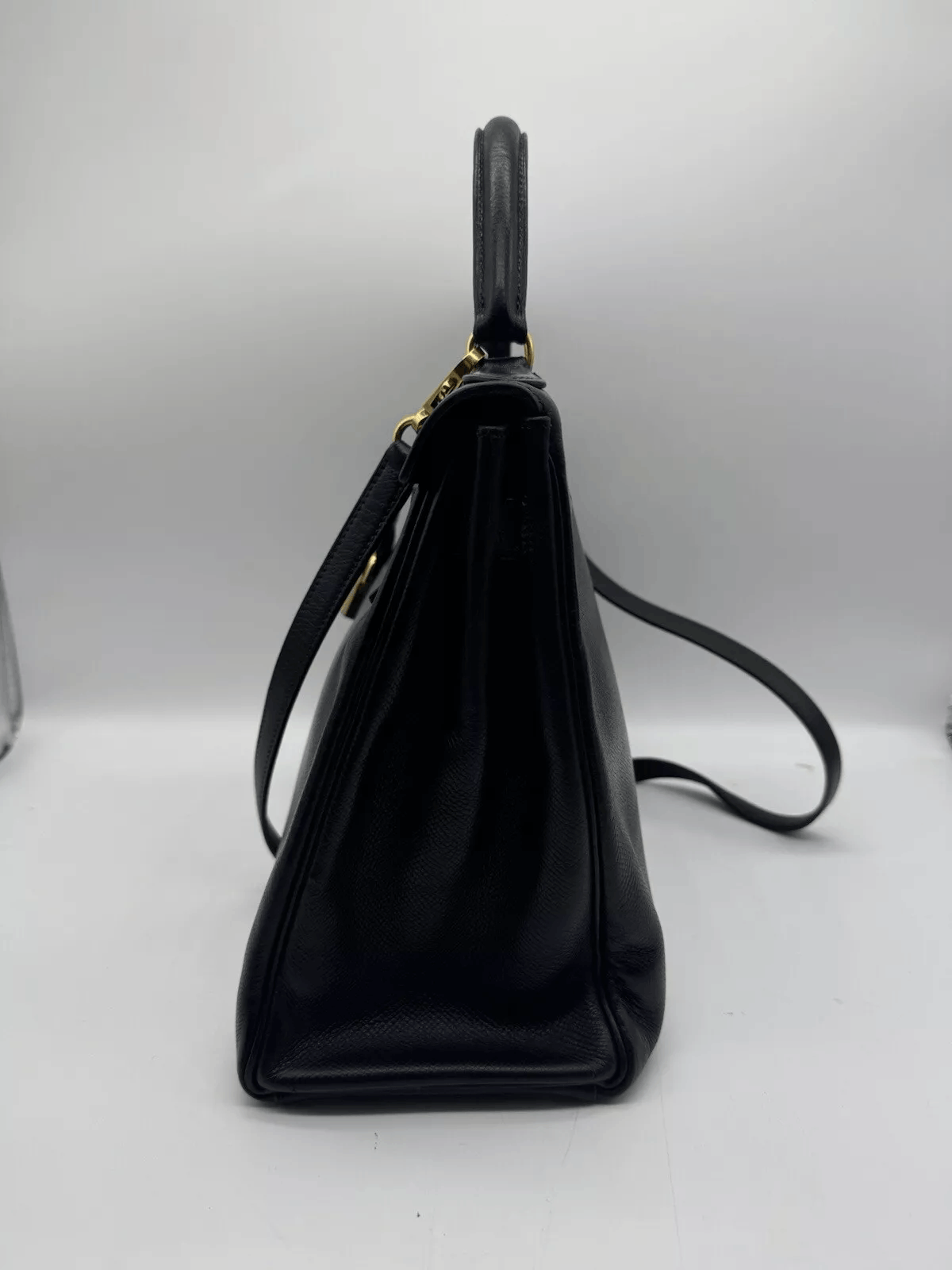 Hermes Hermes Kelly 32 Black Verso Courchevel Size ONE SIZE - 2 Thumbnail