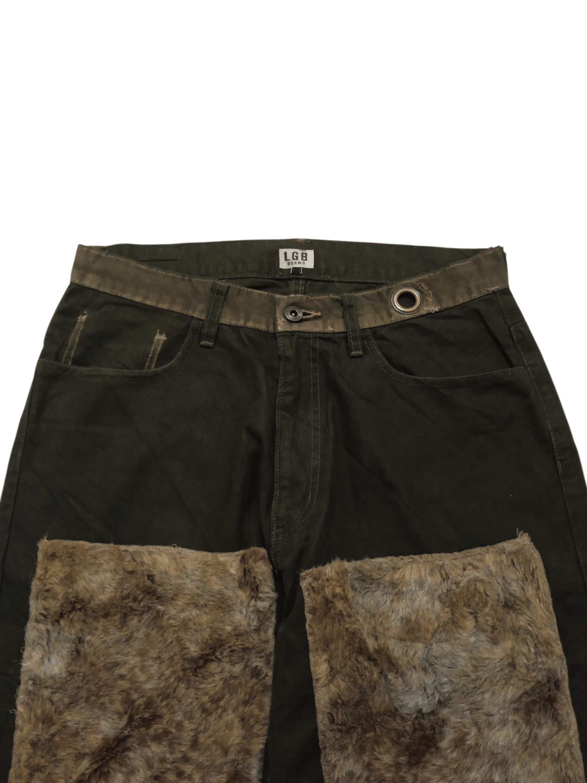 Le Grande Bleu (L.G.B.) L.G.B. Double Knee Furr Pants Size US 30 / EU 46 - 4 Thumbnail