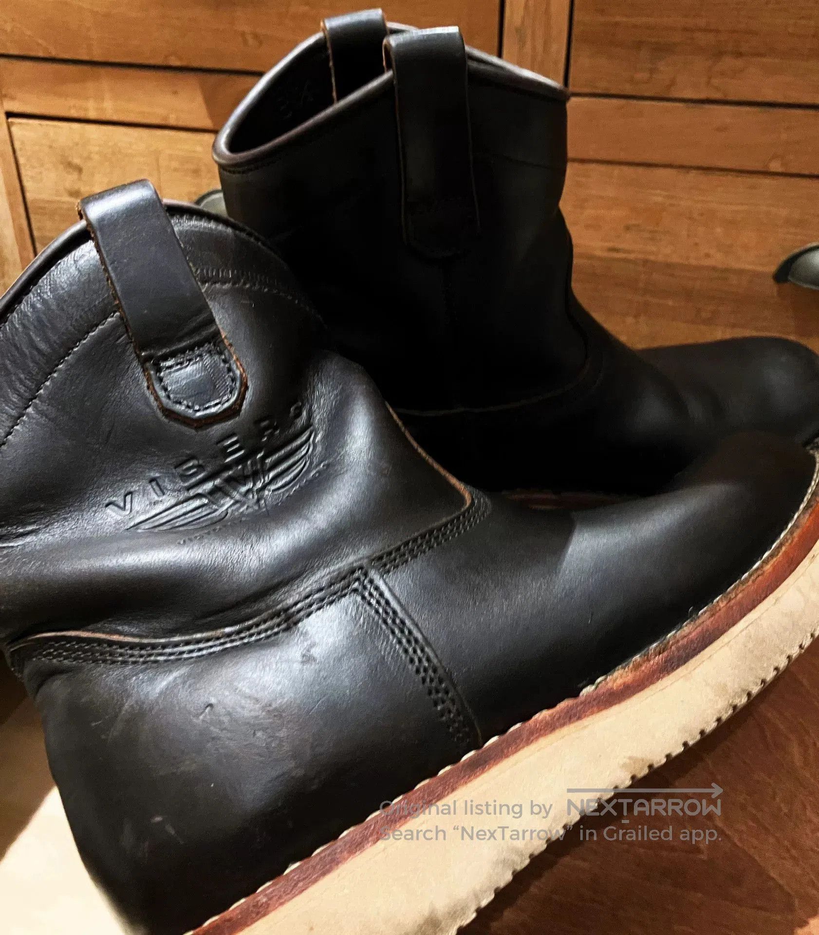 Viberg VIBERG Engineer Boots in Classic Black Leather. Size US 8.5 / EU 41-42 - 2 Thumbnail