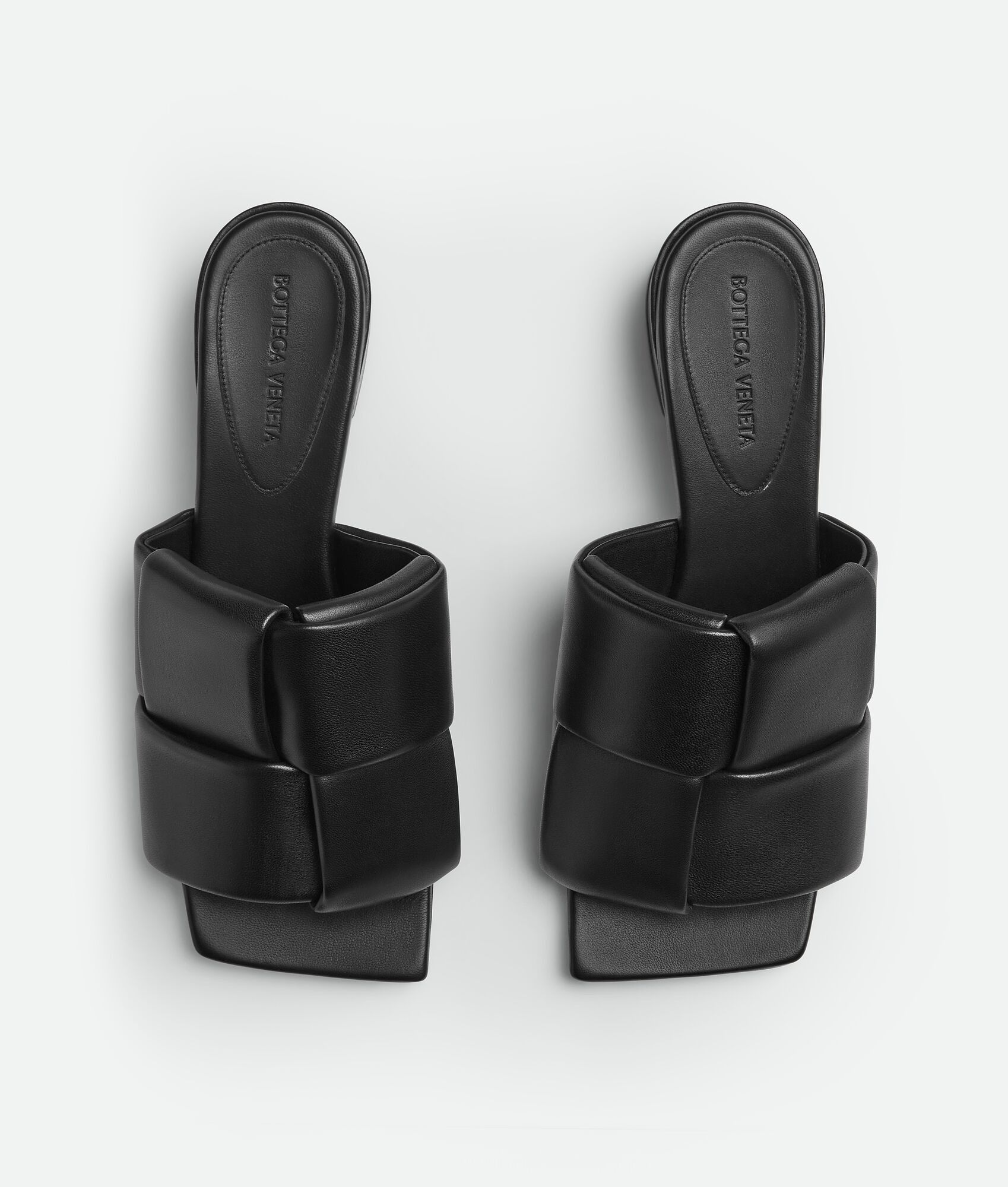 Bottega Veneta o1bcso1str0225 Patch Mules in Black Size US 7 / IT 37 - 4 Thumbnail