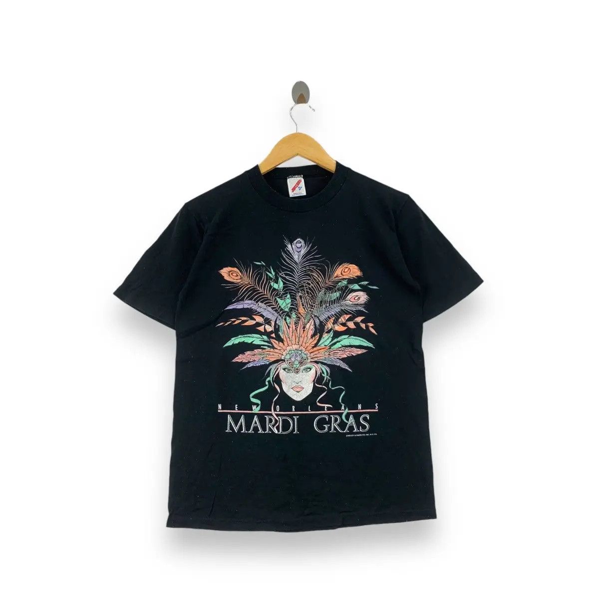 Vintage Vintage 90’ MARDI GRAS NEW ORLEANS Carnival Tee Shirt Top Size US M / EU 48-50 / 2 - 1 Thumbnail