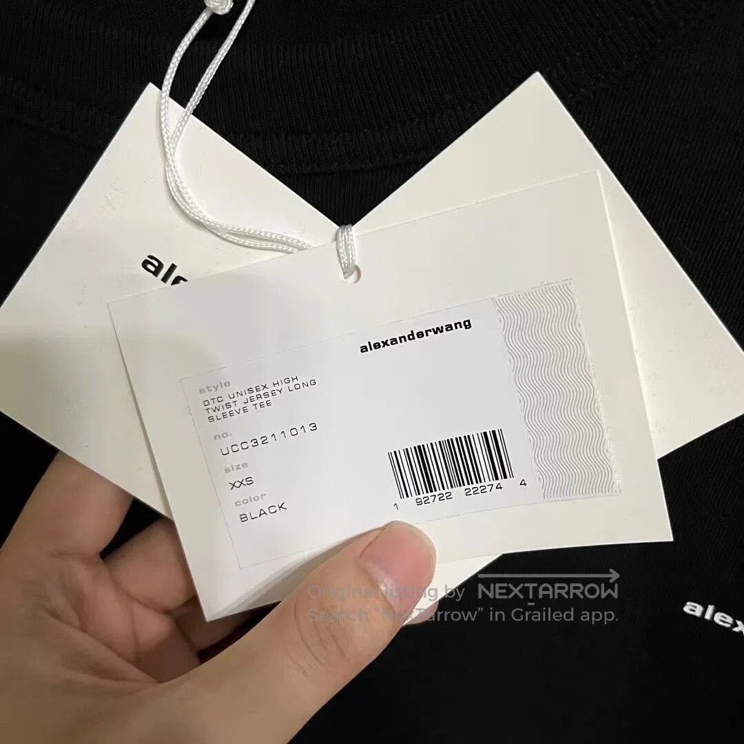 Alexander Wang alexander wang long sleeve logo top. Size US XXS / EU 40 - 3 Thumbnail