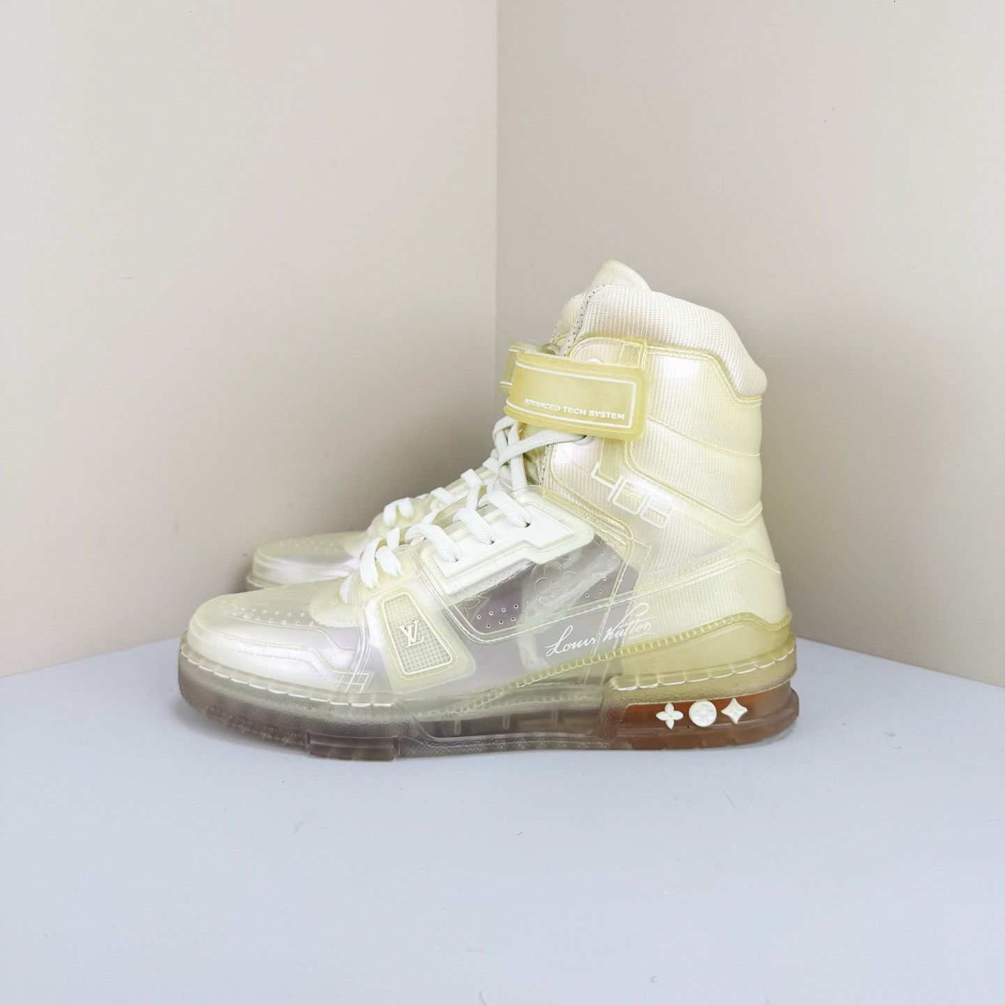 Louis Vuitton Louis Vuitton Transparent High-Top Trainer Size US 8 / IT 38 - 1 Thumbnail