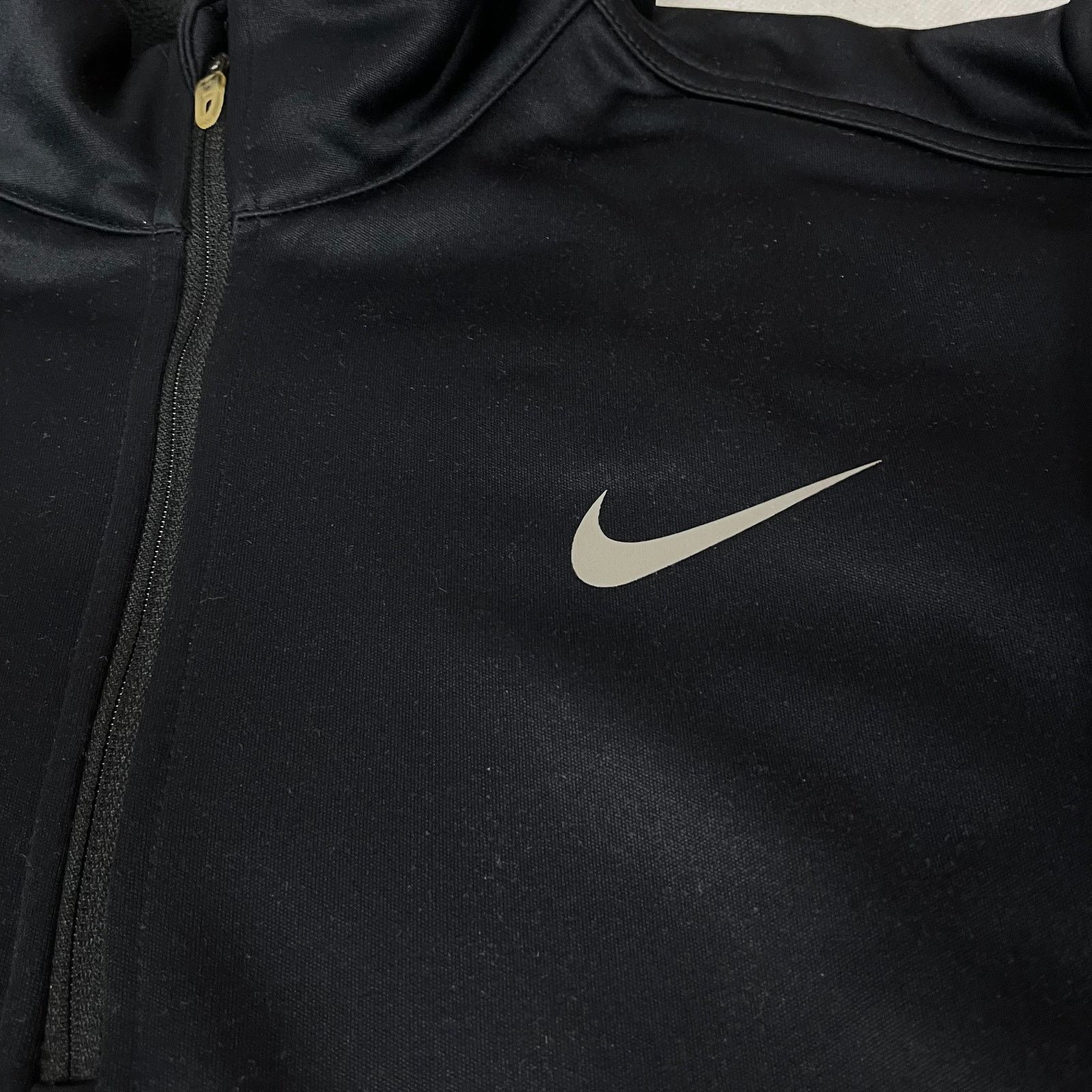Nike × Vintage Nike Men's Black Swoosh Long Sleeve Quarter Zip Jacket Small Size US S / EU 44-46 / 1 - 2 Thumbnail