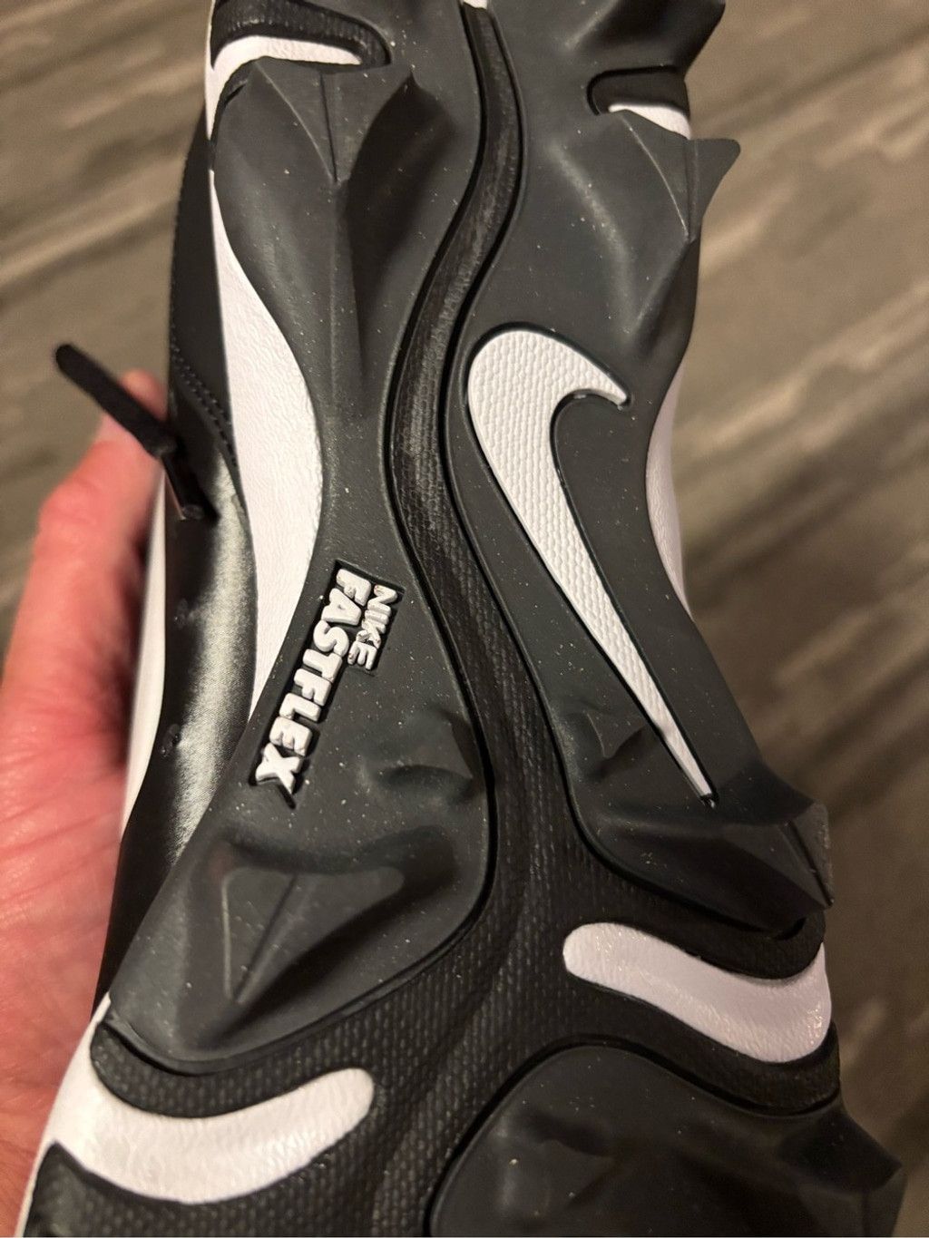Nike Nike Men’s Black and White Fast Flex Baseball Cleats Size US 11.5 / EU 44-45 - 5 Thumbnail