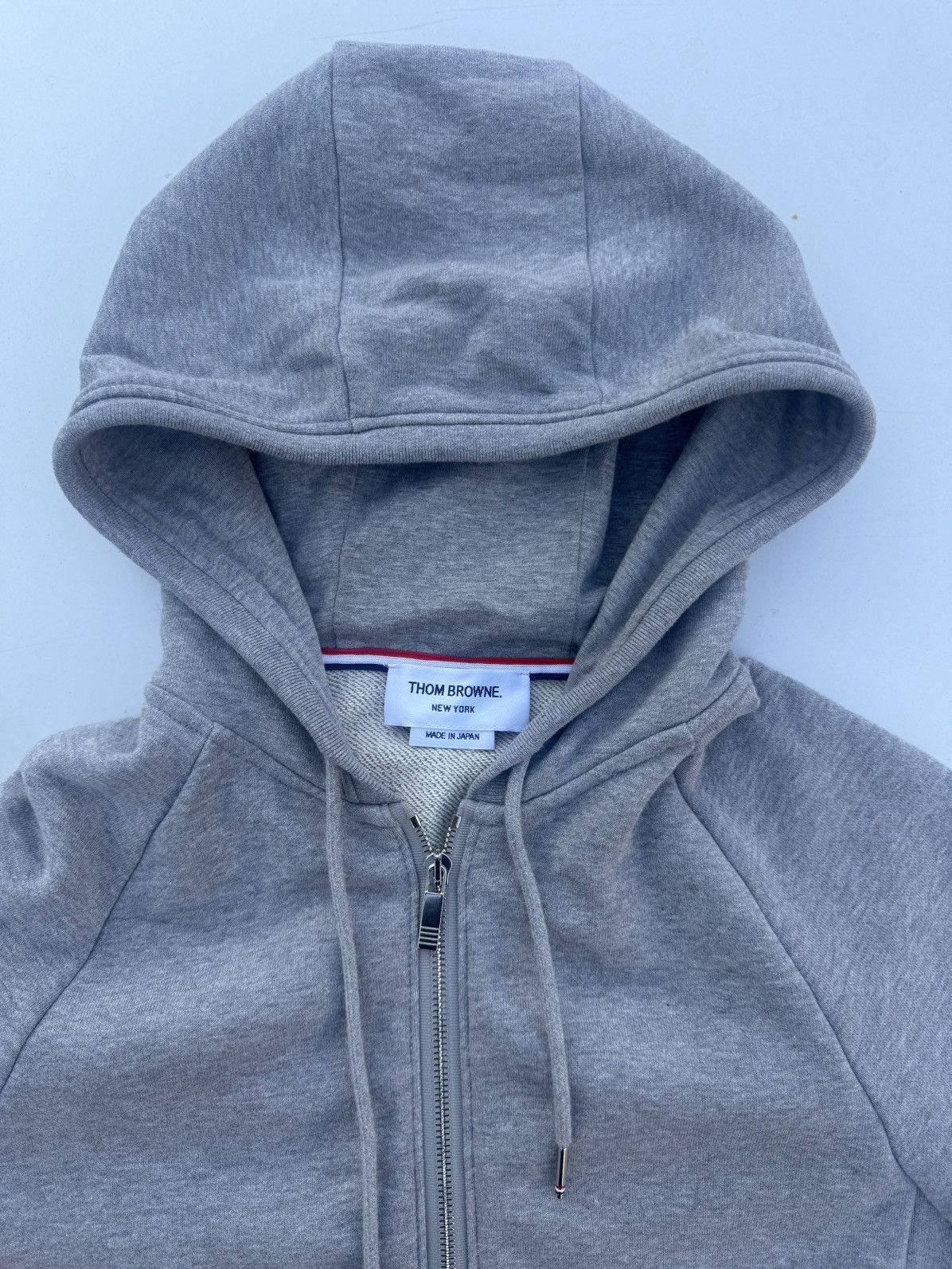 Thom Browne Thom Browne Classic Loopback 4-Bar Zip Hoodie Size US M / EU 48-50 / 2 - 4 Thumbnail