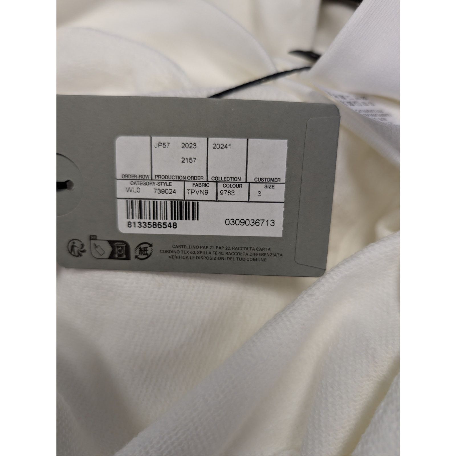 Balenciaga o1rshd1 Large Fit Hoodie in White / Red Size US L / EU 52-54 / 3 - 22 Thumbnail