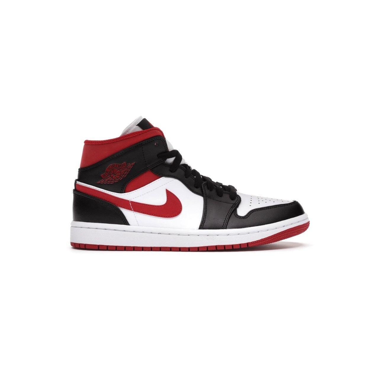 Jordan 1 Mid Gym Red Black White Used Size 10.5- 554724-122