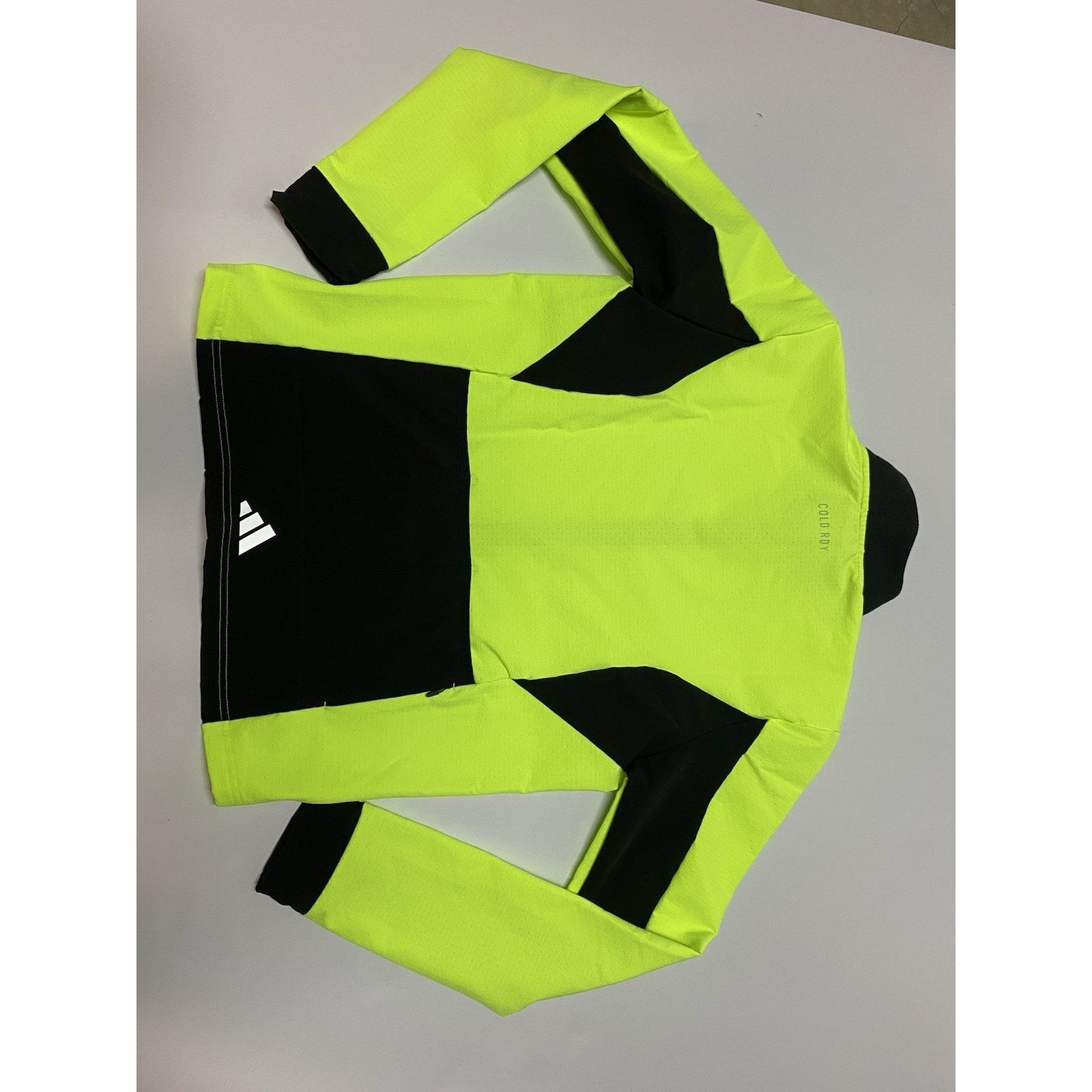 Adidas New Mens S Adidas Cycling Jacket Lucid Lemon Neon Yellow Size US S / EU 44-46 / 1 - 8 Thumbnail