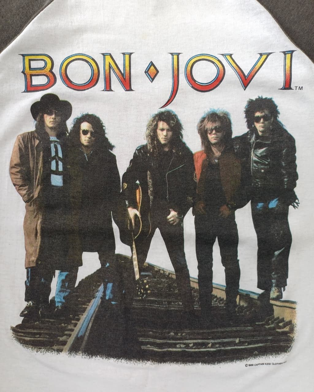 Other Vintage 80s bon jovi tour raglan tshirt band 90s y2k Size US M / EU 48-50 / 2 - 3 Thumbnail