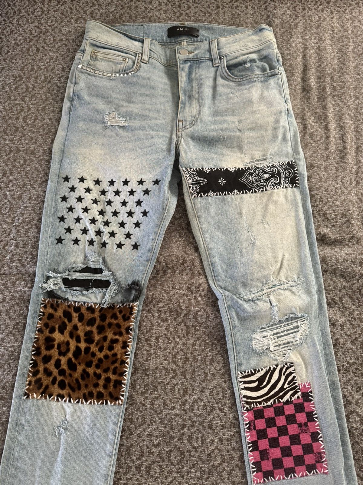 Amiri AMiri patch Jeans Size US 31 - 2 Thumbnail