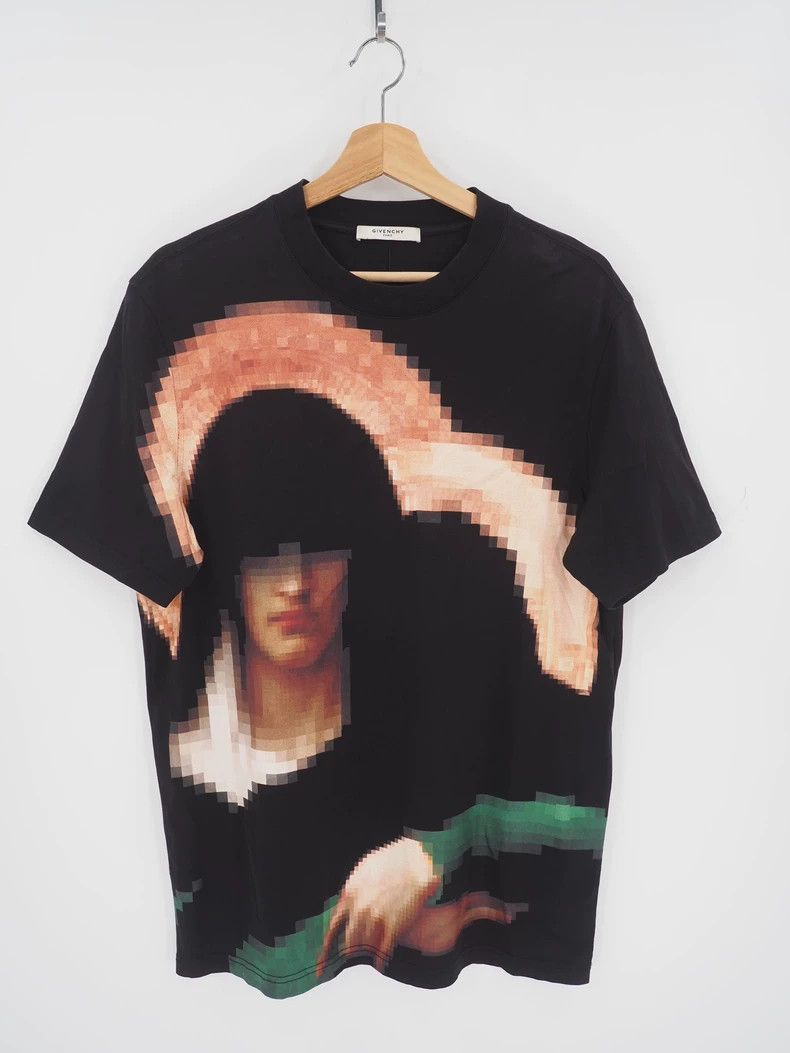 Givenchy givenchy black pixel madonna print tee Size US S / EU 44-46 / 1 - 1 Thumbnail