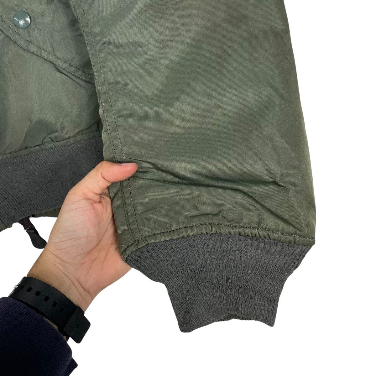 Alpha Industries Vintage Alpha Industries USAF MA-1 Nylon Bomber Size US L / EU 52-54 / 3 - 13 Thumbnail