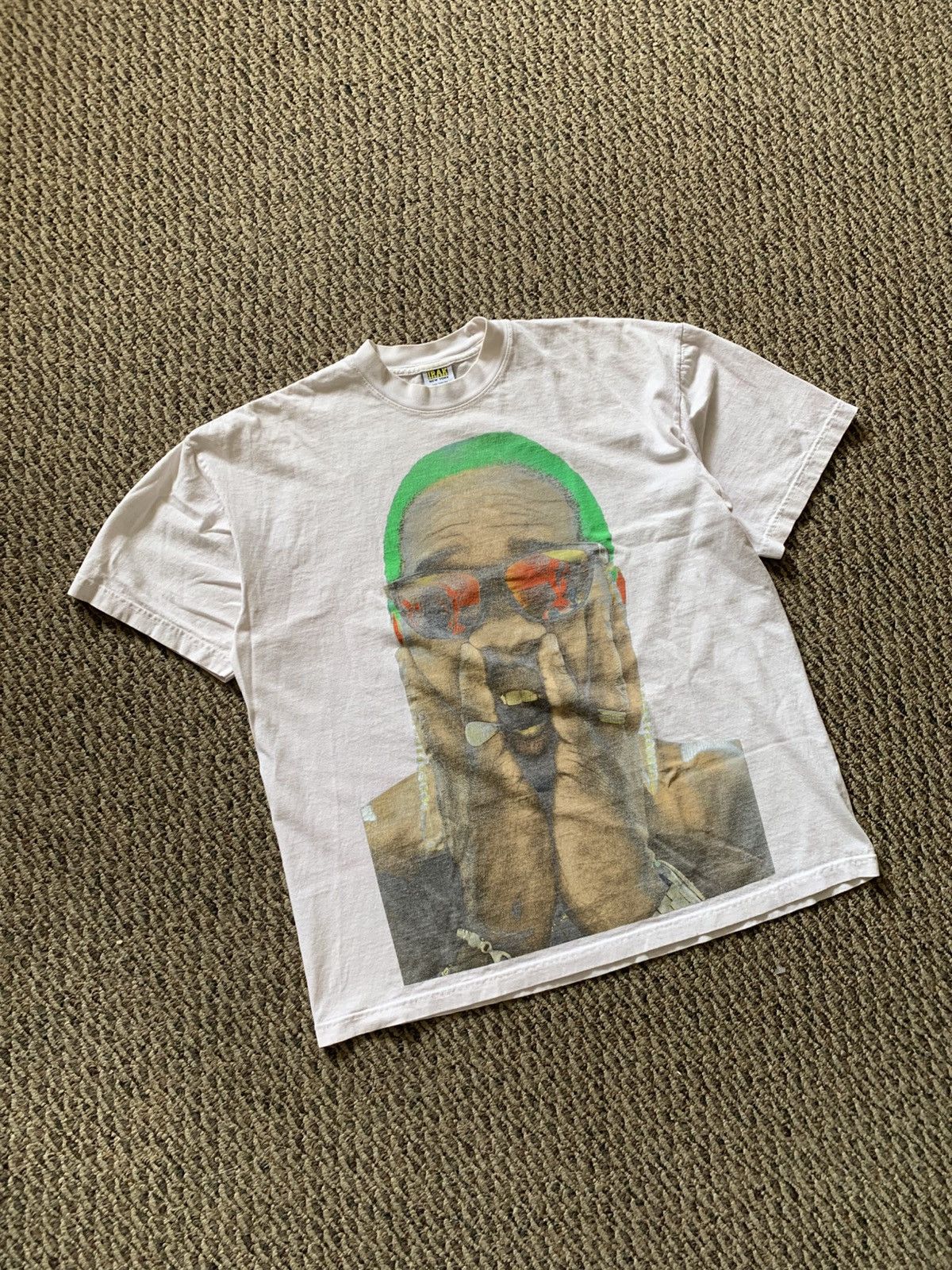 Irak NY Screaming Face White Tee Shirt Streetwear