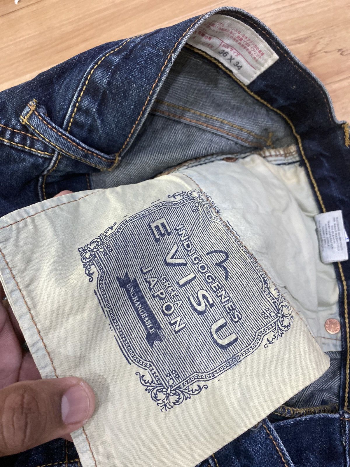 Evisu × Japanese Brand Vintage evisu jeans Size US 36 / EU 52 - 12 Thumbnail