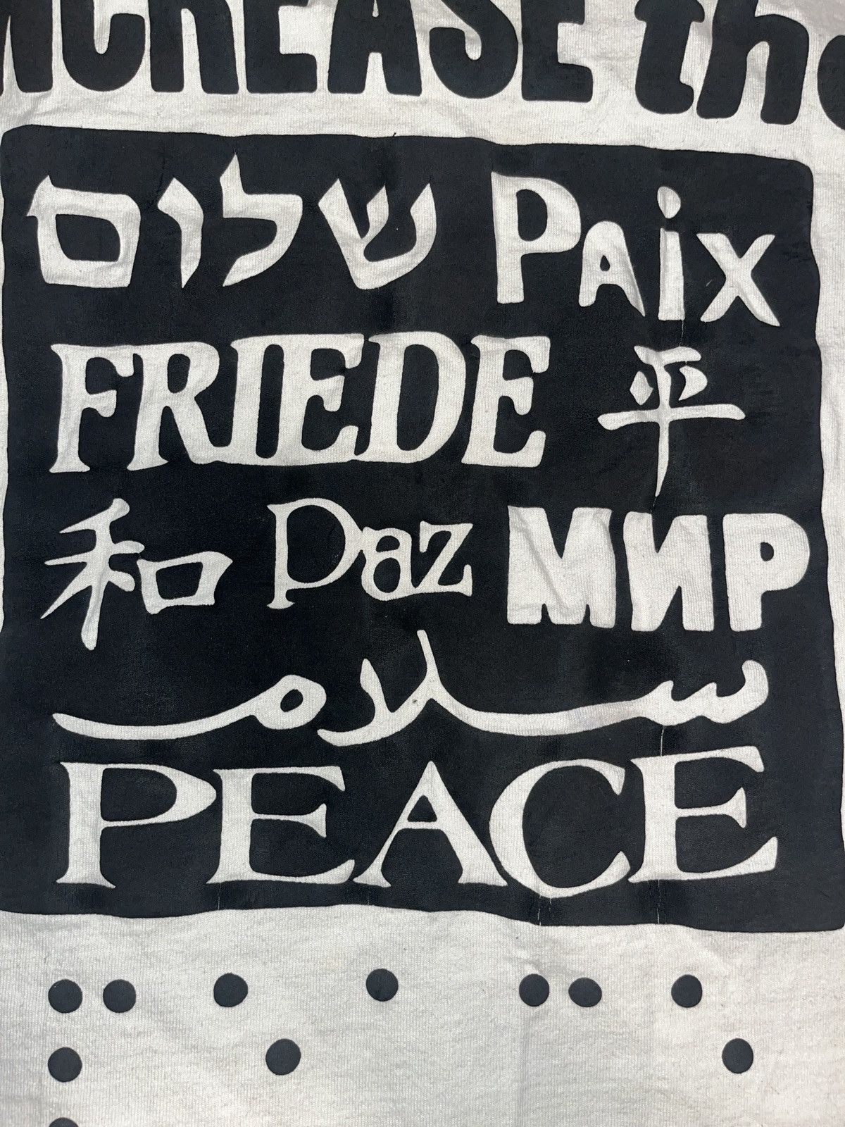 Cactus Plant Flea Market CPFM increase the peace t-shirt. Colour: White Size US L / EU 52-54 / 3 - 3 Thumbnail