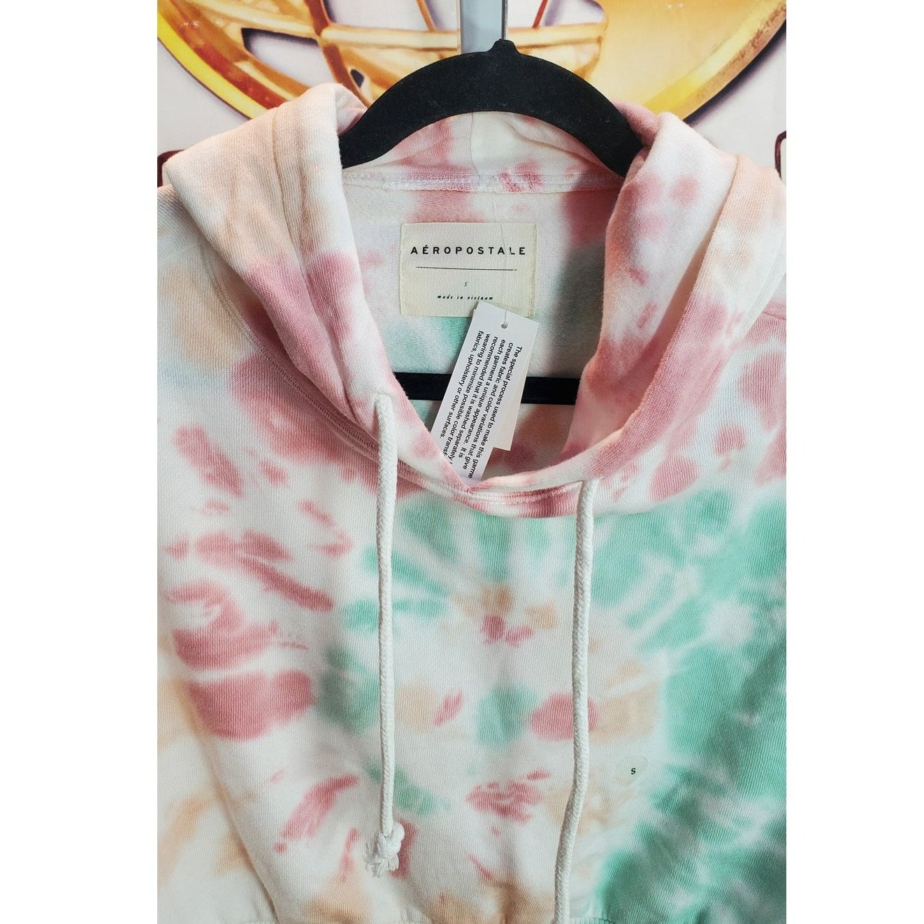 Aeropostale Aeropostale Red Green Tie Dye Crop Hoodie Small Size S / US 4 / IT 40 - 3 Thumbnail