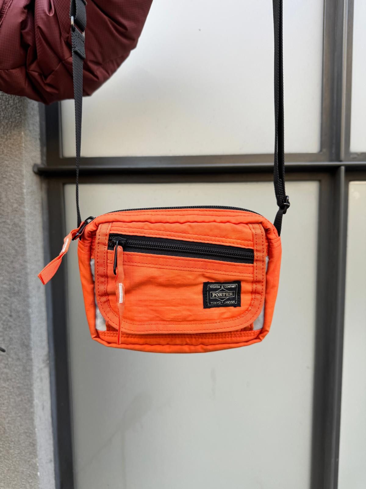 Porter Bright Orange 3M Mini Side Bag, Men's