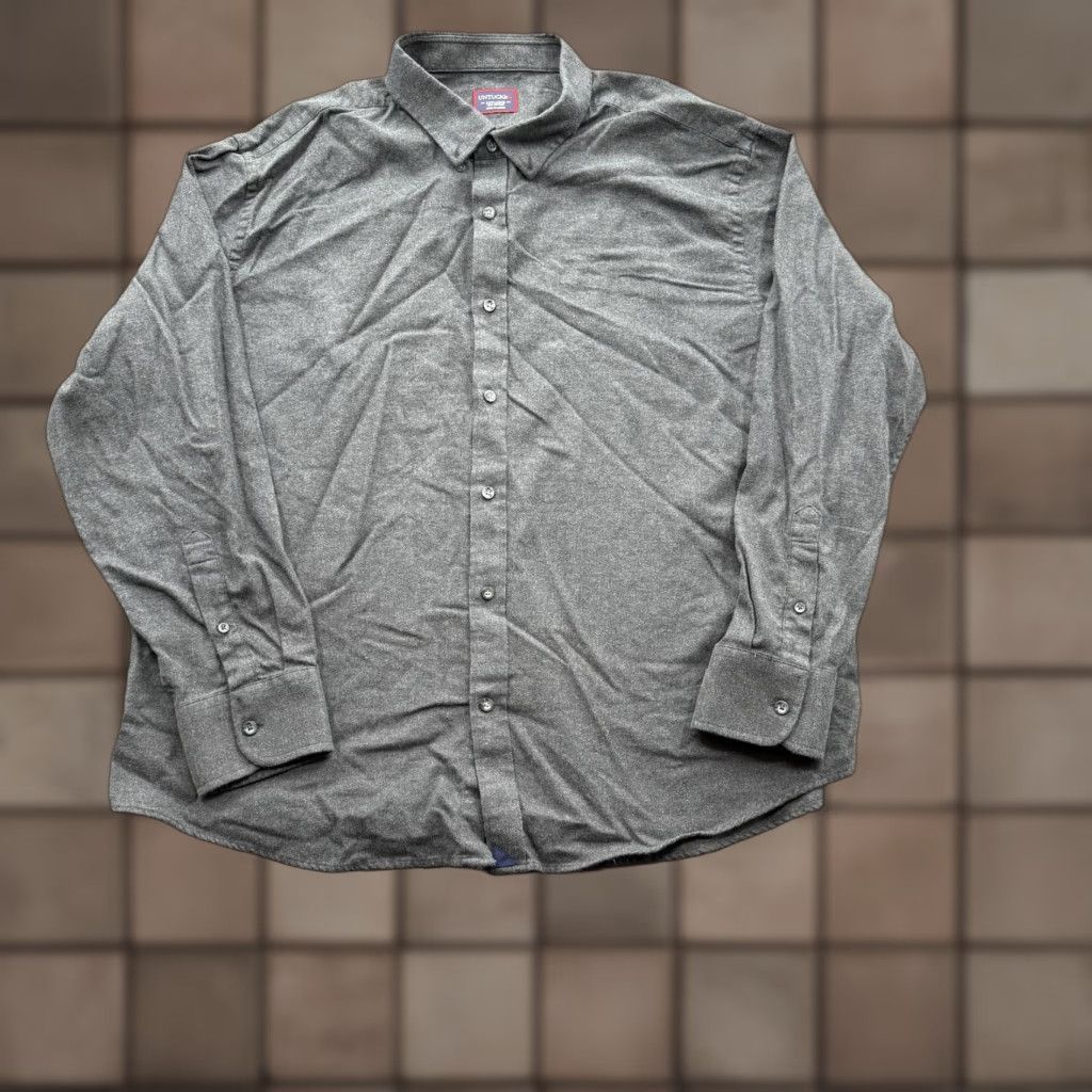 UNTUCKit UNTUCKit Shirt Mens 3XL Gray Button-Down Long Sleeve Casual Top 100% Cotton Soft Button-Up Untucked Hem Men Casual Classic Comfort Size US XXL / EU 58 / 5 - 1 Thumbnail