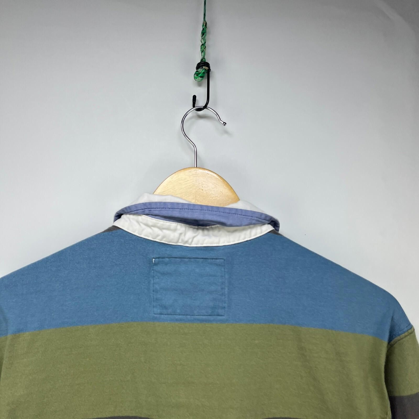 L.L. Bean LL Bean Striped Polo Rugby Long Sleeve Shirt Size Large Size US L / EU 52-54 / 3 - 9 Thumbnail