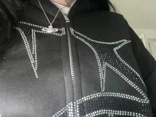Designer × Japanese Brand Hoodies Rhinestone Graphics Size US XL / EU 56 / 4 - 4 Thumbnail