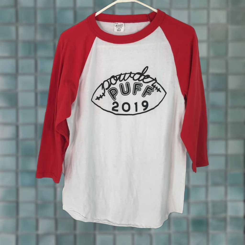Augusta Sportswear Augusta Sportswear T-Shirt Long Sleeve White Mens Medium Powder Puff - Regular Fit, 29" Length, 21" Chest, Pullover, Round Neck, Breathable Size US M / EU 48-50 / 2 - 1 Thumbnail