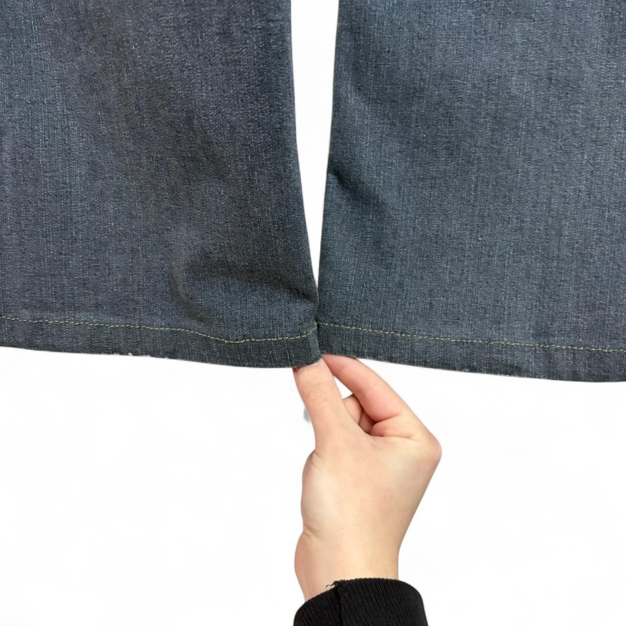 Vintage Vintage Y2K Faded Blue Studded Flare Bootcut Denim Jeans Size US 31 - 8 Thumbnail