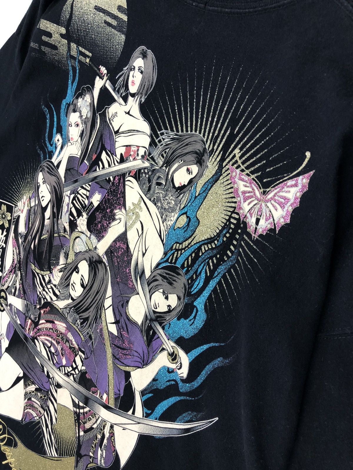 Japanese Brand Divine Retribution Desperade Struggle Big Print Tshirt Size US XXL / EU 58 / 5 - 14 Thumbnail