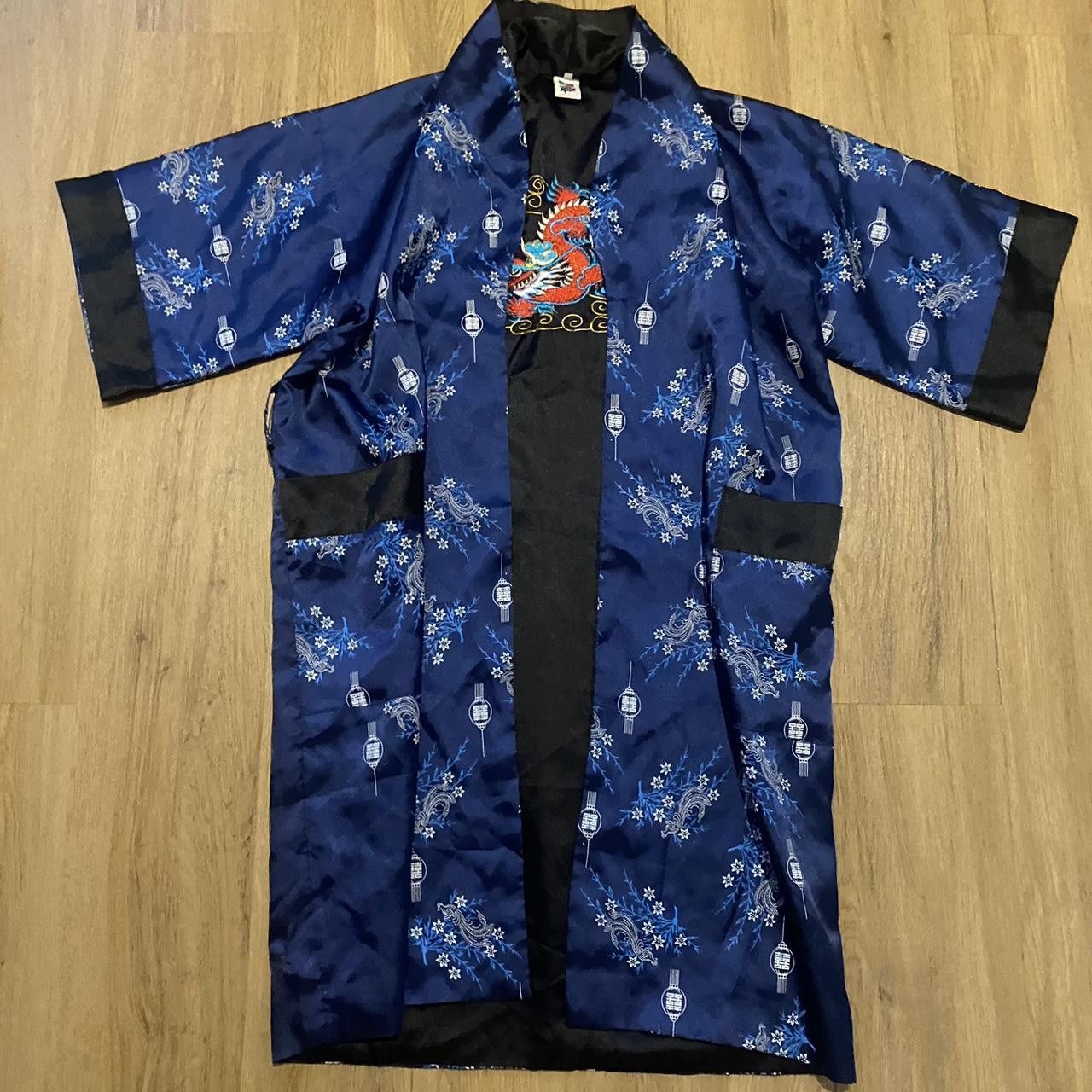 Other Blue and black kimono with dragon and cherry blossom Size US M / EU 48-50 / 2 - 1 Thumbnail