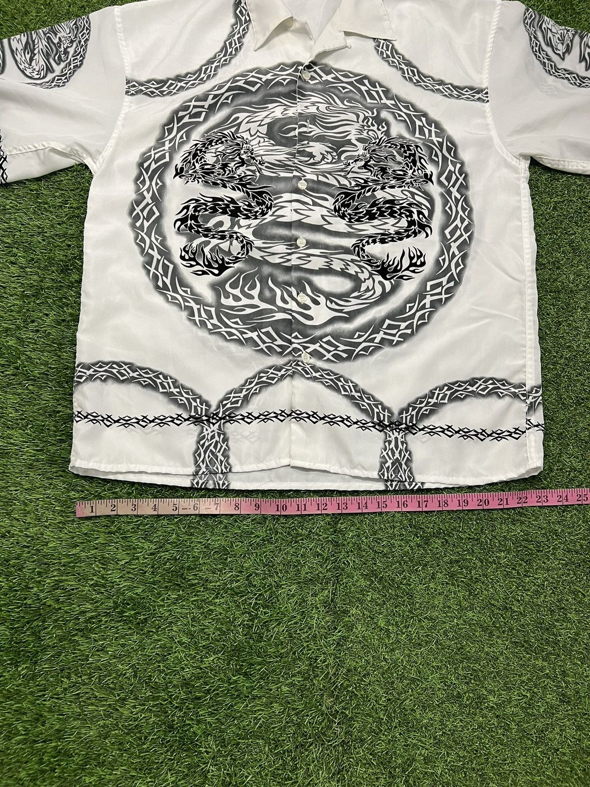Vintage Y2K CITY IMPACT DRAGON HAWAIIAN BUTTON UP VINTAGE Size US XL / EU 56 / 4 - 5 Thumbnail