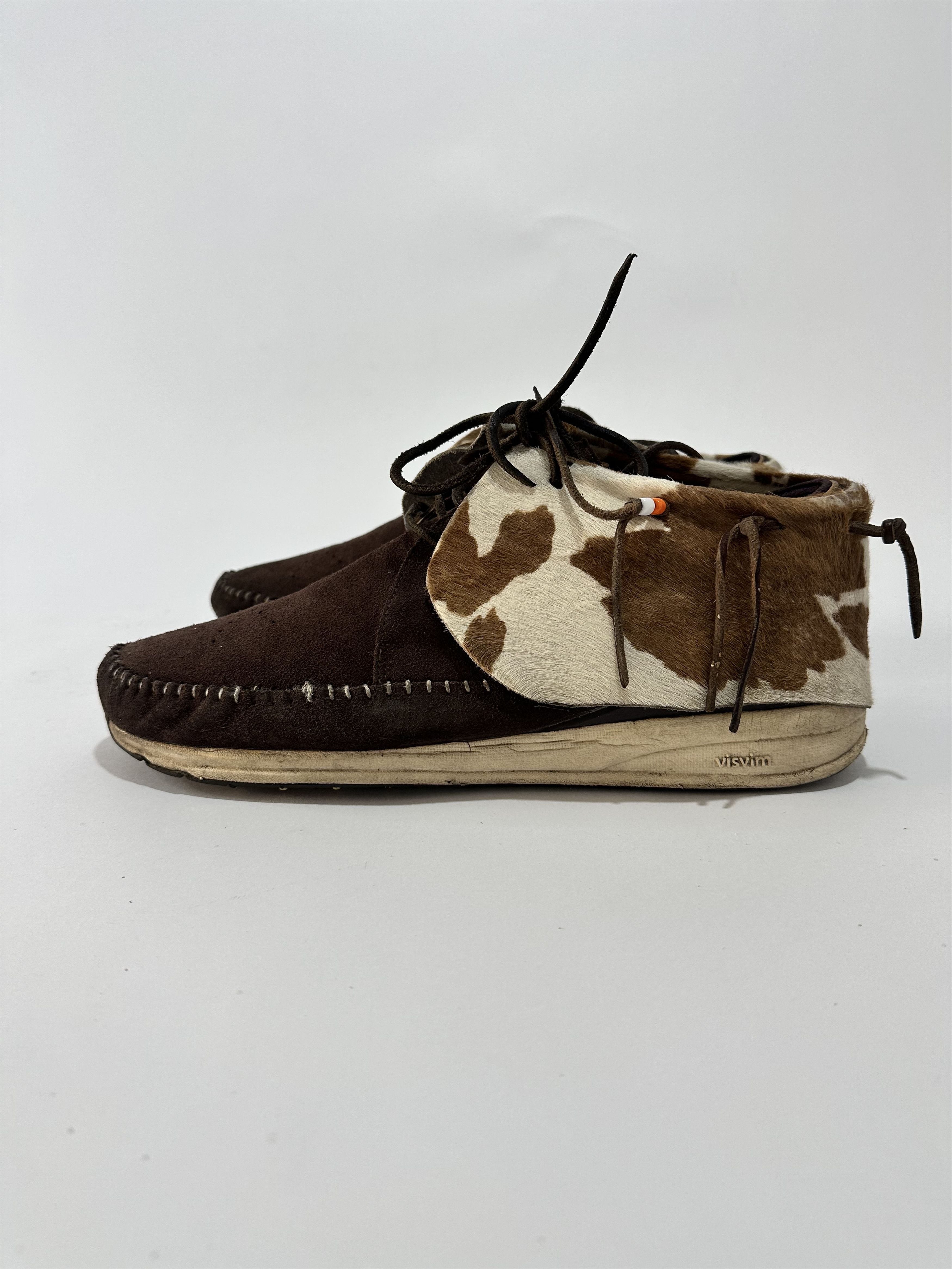 12ss visvim mastermind JAPAN 7HOLE ‘73 Visvim 7 Hole 73 Folk Boots Veggie Tan Black Olive Used size