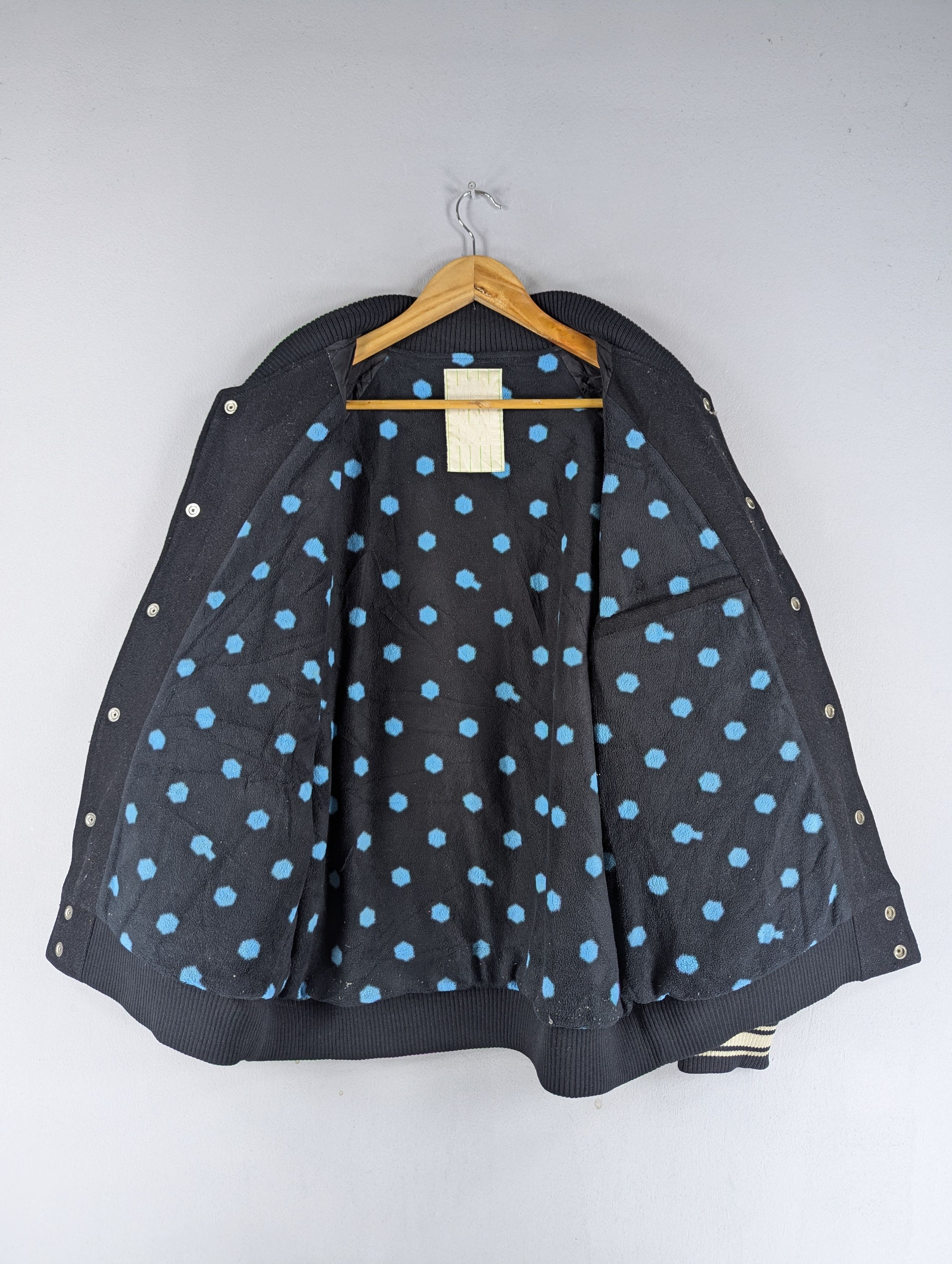 Japanese Brand Vintage Mackdaddy Wool Varsity Sleeve Leather Jacket Size US L / EU 52-54 / 3 - 11 Thumbnail