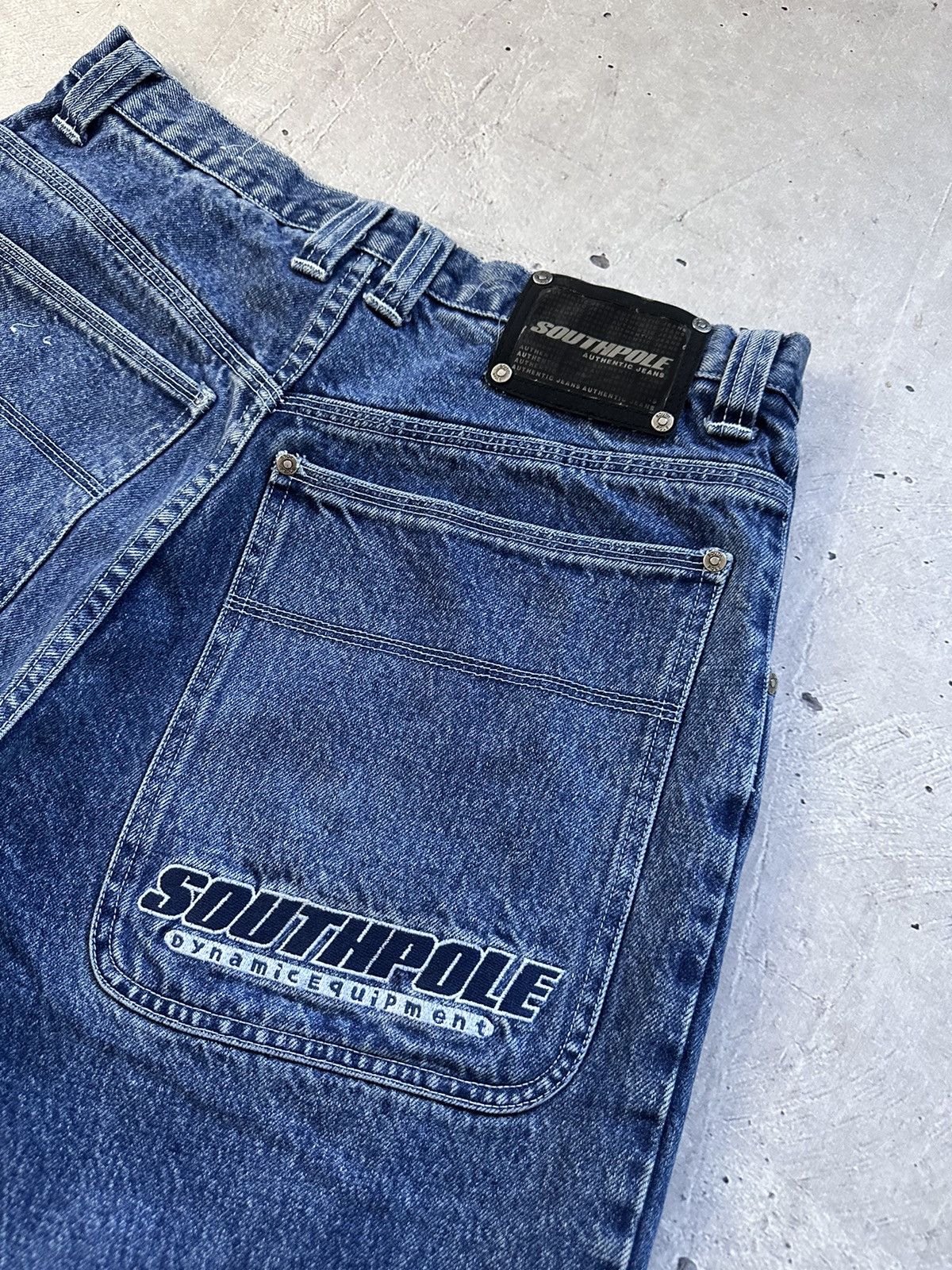 Southpole × Vintage Southpole Vintage Baggy Jeans Dynamic Equipment SK8 Y2K Size US 34 / EU 50 - 3 Thumbnail