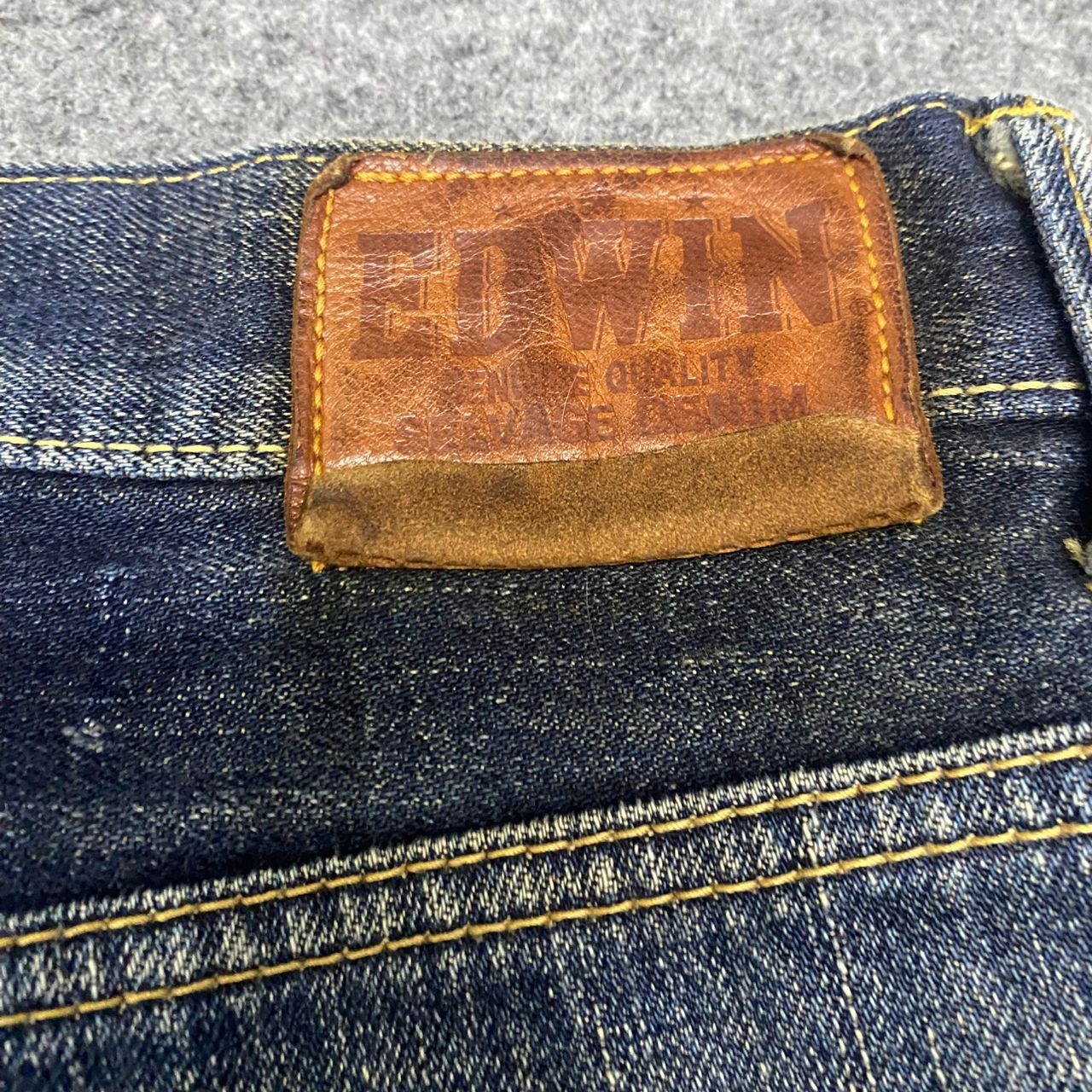 Edwin Vintage Edwin Selvedge Redline Distressed Denim Size US 31 - 15 Thumbnail