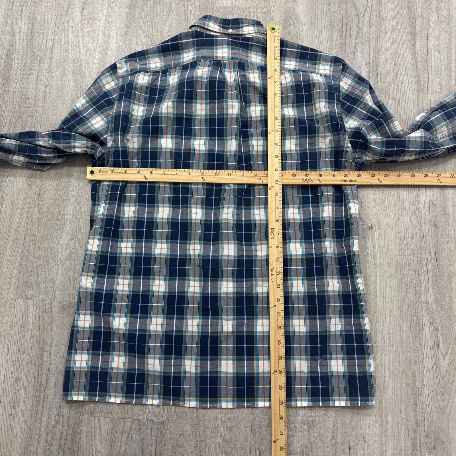 J.Crew J Crew Button Down Shirt Men's Large Blue Plaid Preppy Size US L / EU 52-54 / 3 - 7 Thumbnail