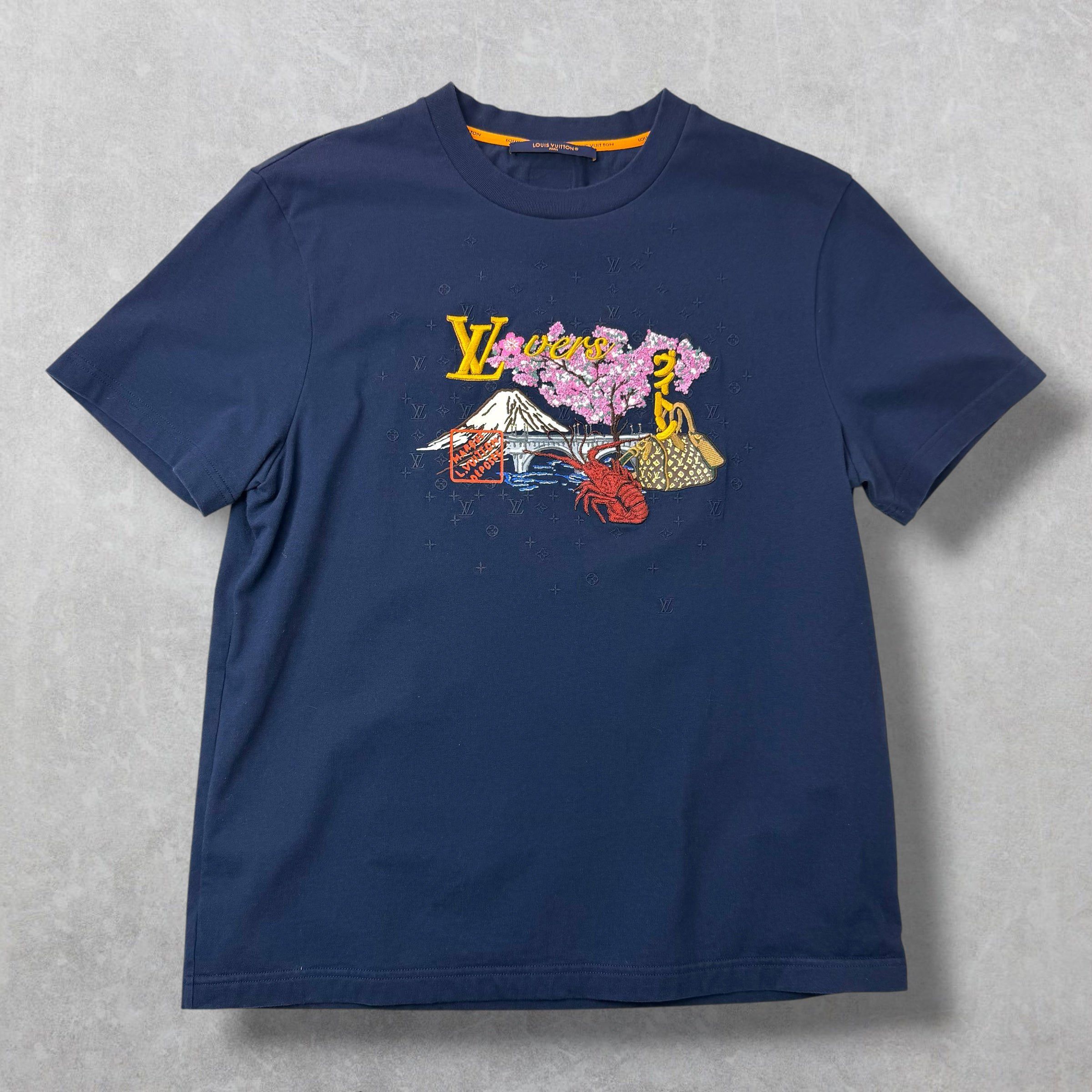 Louis Vuitton Louis Vuitton x Nigo Embroidered Tee L Size US L / EU 52-54 / 3 - 1 Thumbnail