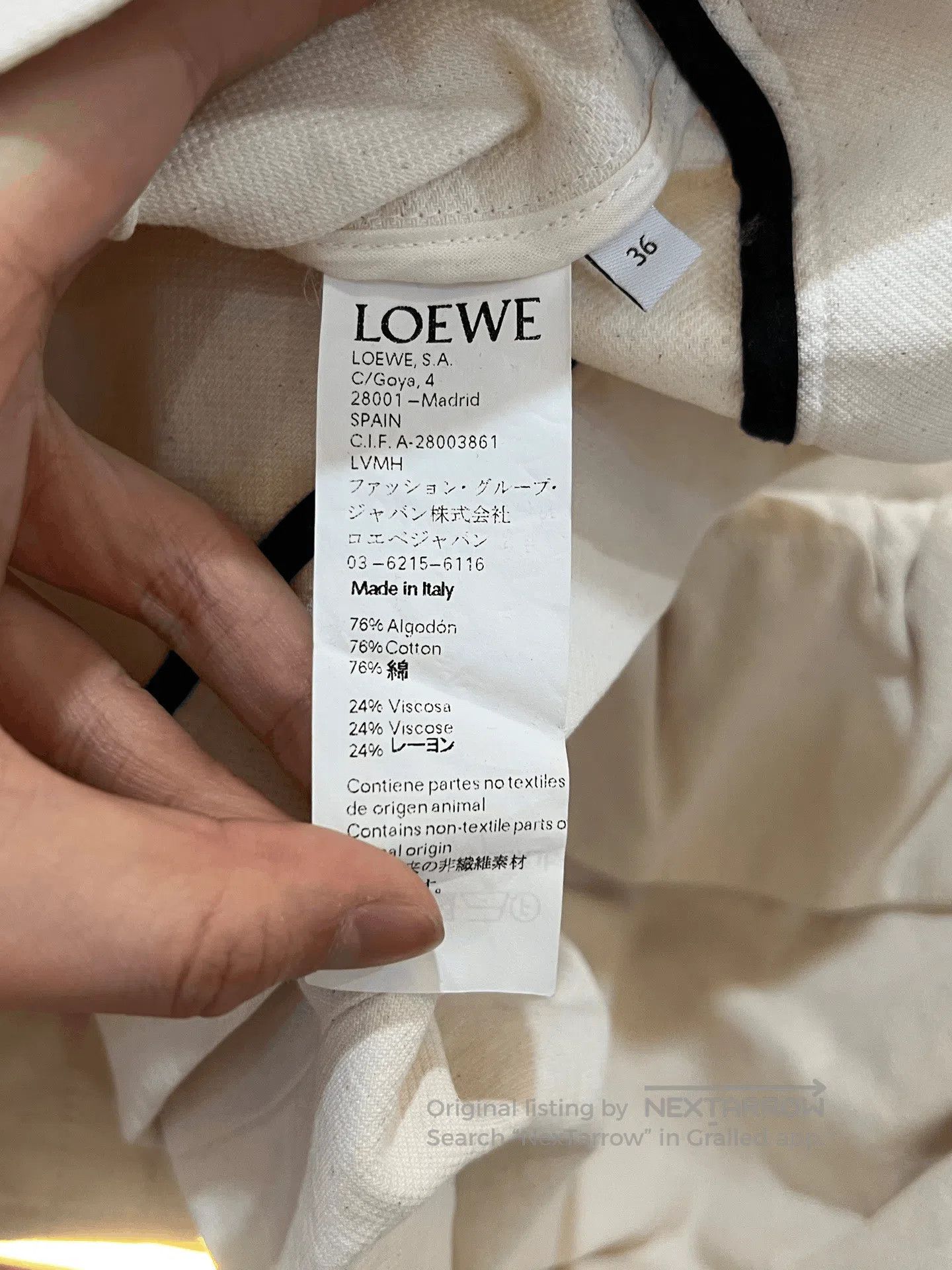Loewe Loewe Short Coat. Size XS / US 0-2 / IT 36-38 - 3 Thumbnail