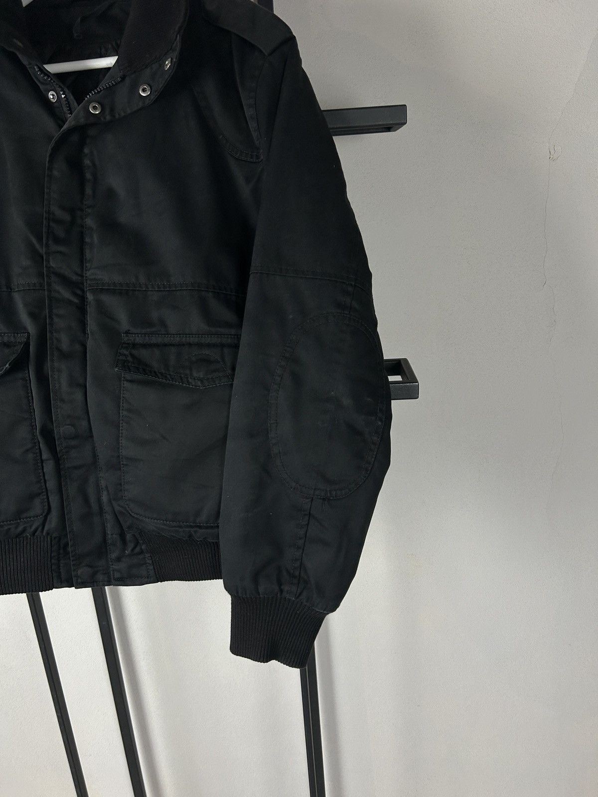 Japanese Brand VTG Avant Garde Rick Owens Style Cargo WAX Bomber Jacket 90s Size US M / EU 48-50 / 2 - 2 Thumbnail