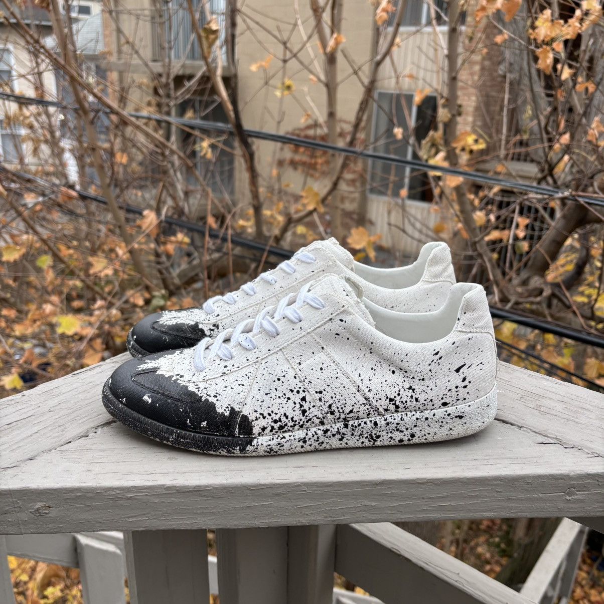 Margiela Black/White Paint Splatter Replica GATs - 46