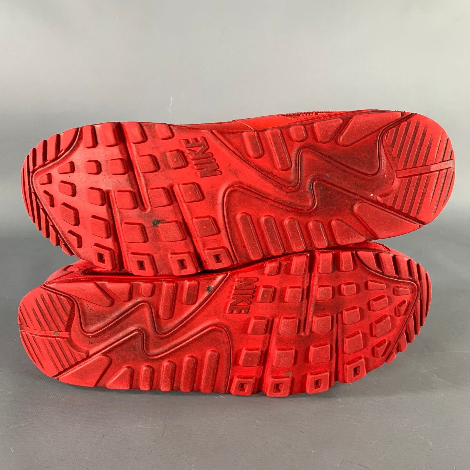 Nike NIKE AIR MAX Size 10 Red Leather Lace-Up Sneakers Size US 10 / EU 43 - 6 Thumbnail