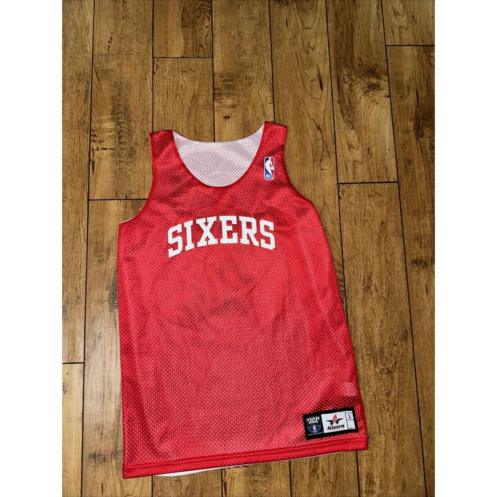 NBA × Vintage Allison Athletic Youth 76ers Practice Jersey Reversible L Size US S / EU 44-46 / 1 - 1 Thumbnail