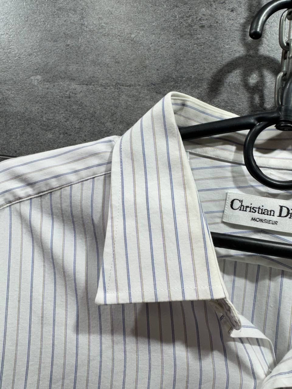 Christian Dior Monsieur Christian Dior Monsieur Vintage Striped Button Up Shirt Size US L / EU 52-54 / 3 - 2 Thumbnail