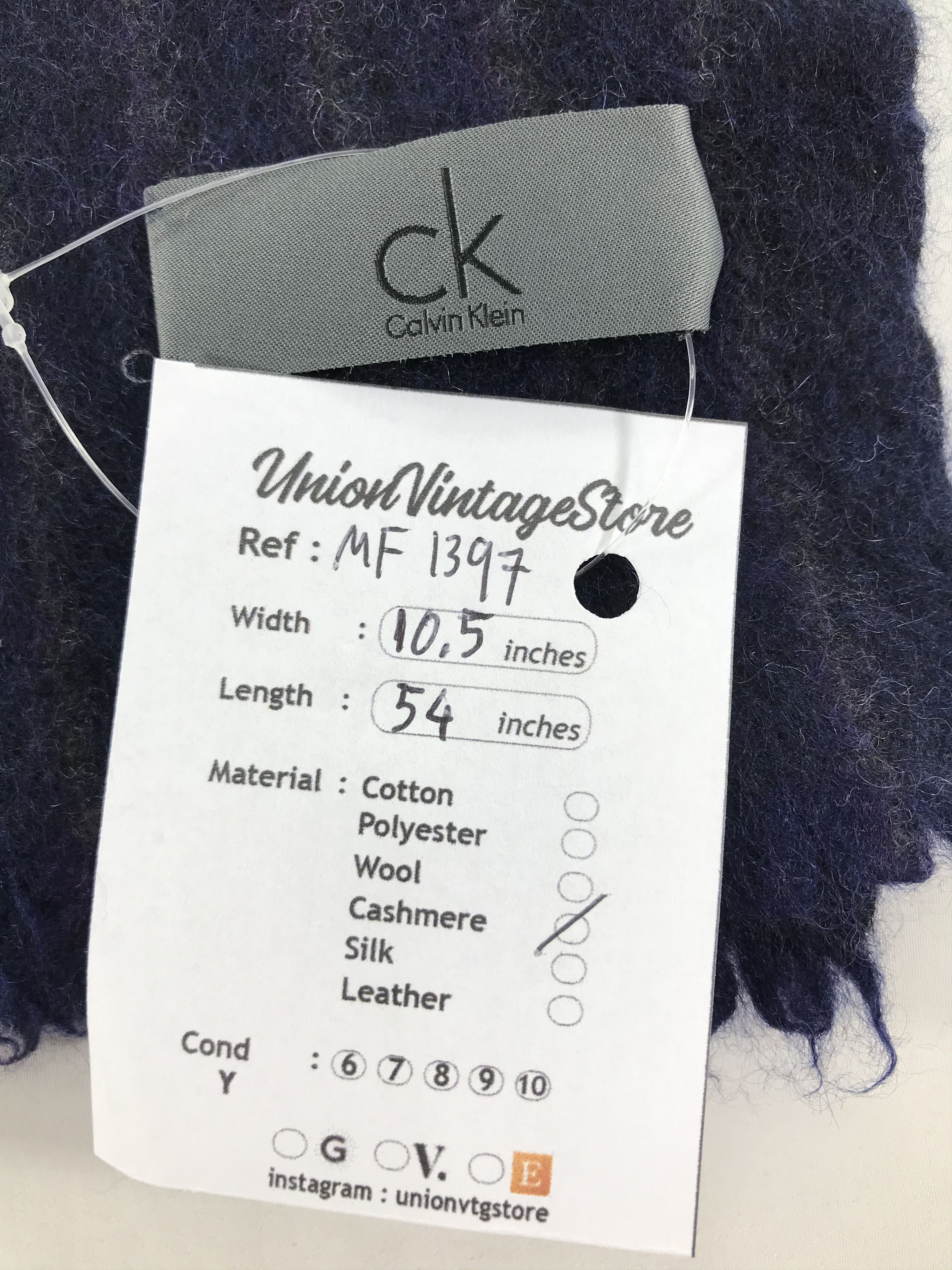 Calvin Klein Vintage Calvin Klein Scarf/Muffler/Neckwear MF1397 Size ONE SIZE - 4 Thumbnail
