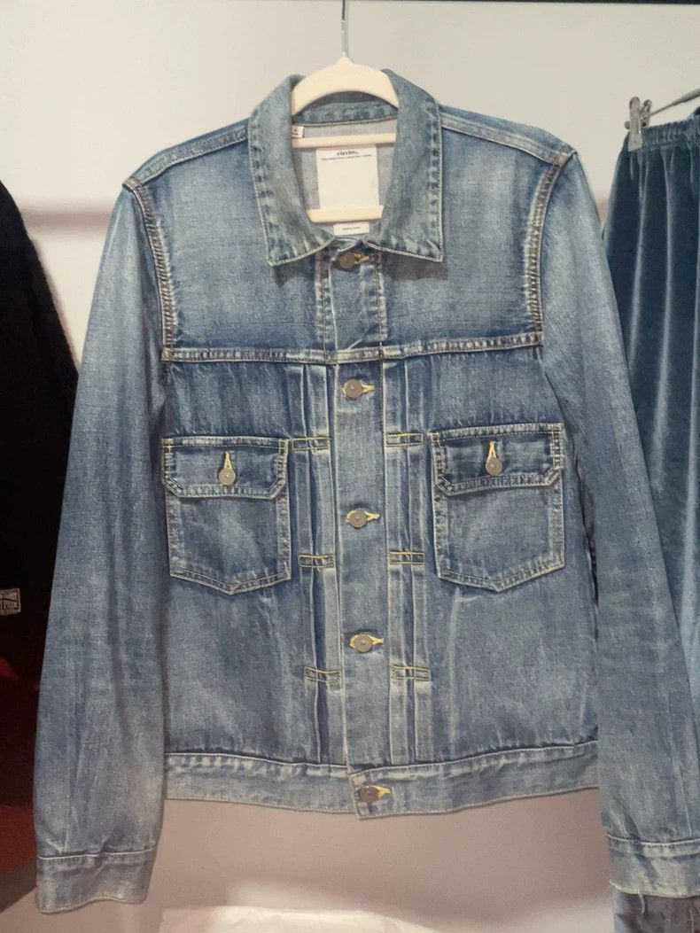 VisvimVisvim Denim Jacket with Open Stitching-2504