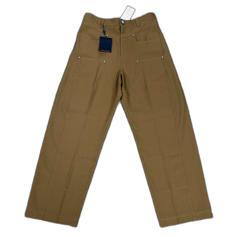 Louis Vuitton Louis Vuitton Green Turquoise Wool Pants-yf Size US 44 / EU 60 - 1 Thumbnail