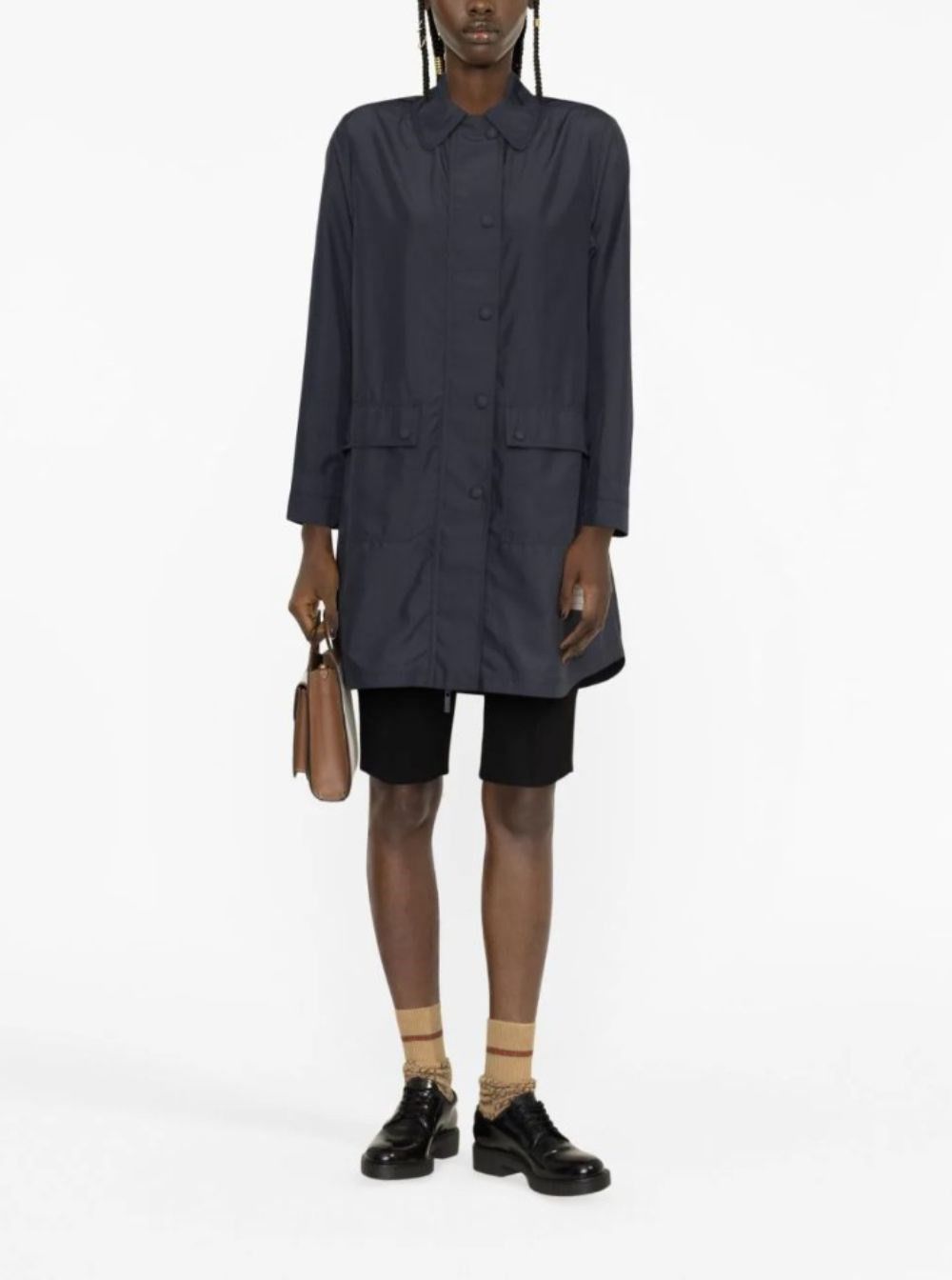 Thom Browne o1s22i1n0924 Ripstop Unlined Parka in Blue Size S / US 4 / IT 40 - 4 Thumbnail